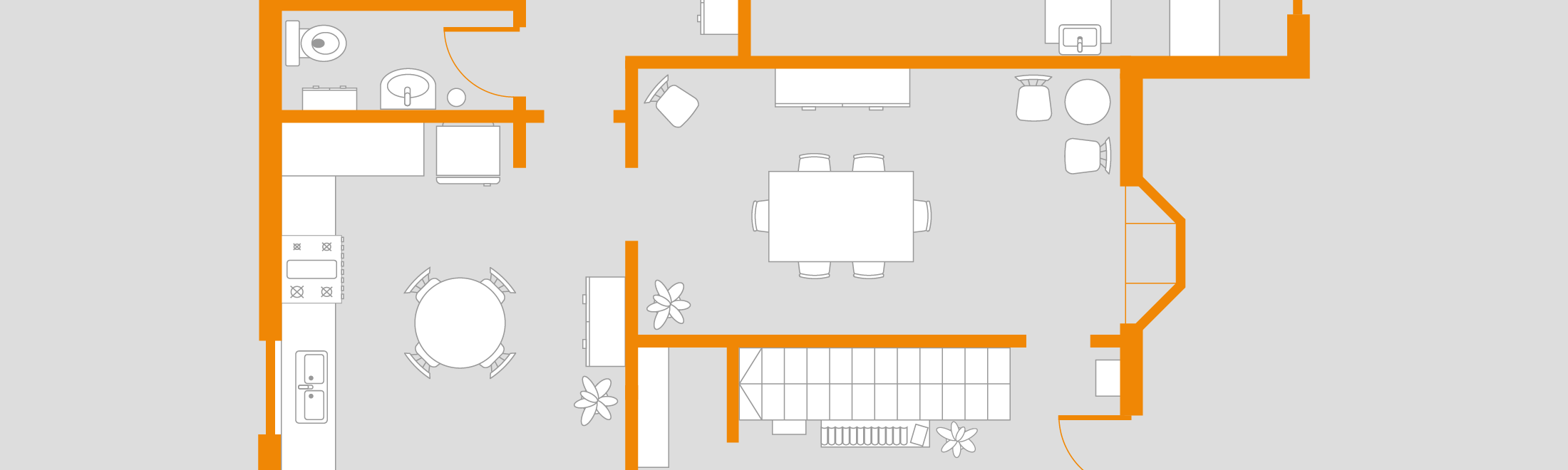 With draw.io you have the possibility to create your own floor plans.